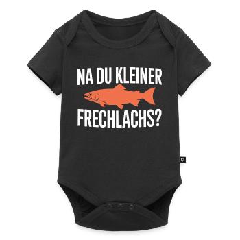 Na Du Kleiner Frechlachs Gamer Lachs Meme Zocker - Baby Premium Kurzarmbody - Schwarz - Vorne