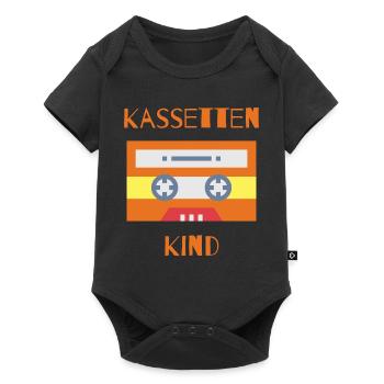 Cassettes Enfant - Enfance - Jeunesse - Nostalgie - Body à manches courtes Premium Bébé - noir - Devant