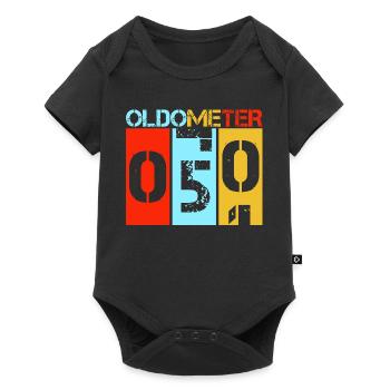 Oldometer 50 Vintage Retro 50th Birthday - Baby Premium short-sleeve bodysuit - black - Front