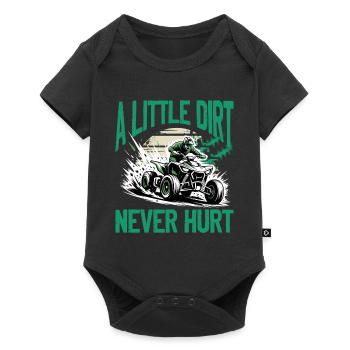 Quad ATV Garçons Hommes Quad Wheeler - Body à manches courtes Premium Bébé - noir - Devant