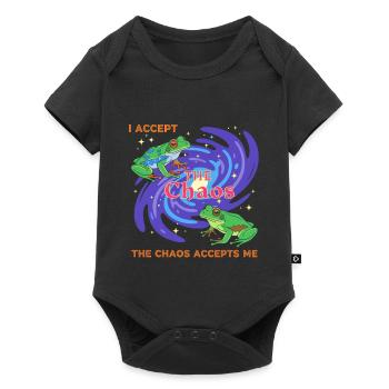Chaos Frogs: Vortex of Color - Baby Premium short-sleeve bodysuit - black - Front