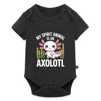 Axolotl Spirit Totem Tee - Baby Premium short-sleeve bodysuit - black - Front