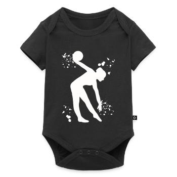 Gymnaste avec balle en gymnastique rythmique - Body à manches courtes Premium Bébé - noir - Devant