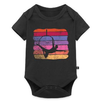 Aerialist Vintage Aerial Ring Lyra Air Ring - Baby Premium short-sleeve bodysuit - black - Front
