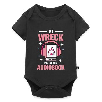 Novelty Höchbücher Geschenk Bücherwurm - Baby Premium Kurzarmbody - Schwarz - Vorne