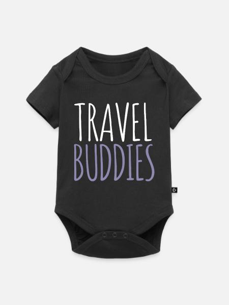 Reisebegleiter - Baby Premium Kurzarmbody - Schwarz