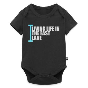 Life In The Fast Lane Float Funny Pool Saying - Baby Premium short-sleeve bodysuit - black - Front