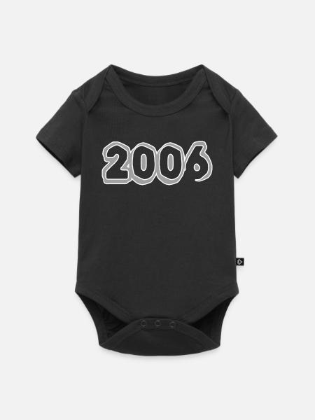 Jahreszahl 2006 - Baby Premium Kurzarmbody - Schwarz