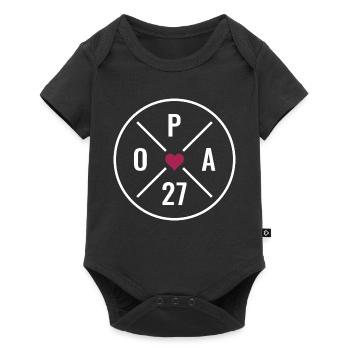Grandpa 27 Heart - Baby Premium short-sleeve bodysuit - black - Front