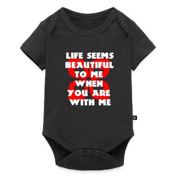 La_vida_me_parece_hermosa - Body à manches courtes Premium Bébé - noir - Devant