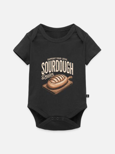 Lokaler Sauerteighändler - Baby Premium Kurzarmbody - Schwarz