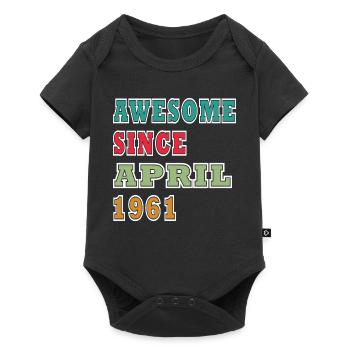 Brilliant since April 1961 - Baby Premium short-sleeve bodysuit - black - Front