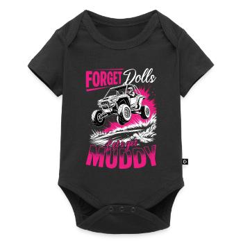UTV Fille tout-terrain Femme 4 roues côte à côte - Body à manches courtes Premium Bébé - noir - Devant