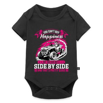 UTV Off Road Girl Woman 4 Wheeler Side by side - Baby Premium Kurzarmbody - Schwarz - Vorne