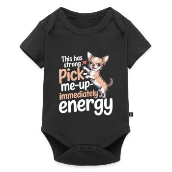 Soulève immédiatement | Bonne humeur du Chihuahua - Body à manches courtes Premium Bébé - noir - Devant