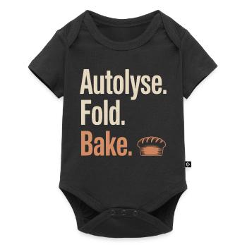 Autolyse Fold Bake Bread - Baby Premium short-sleeve bodysuit - black - Front