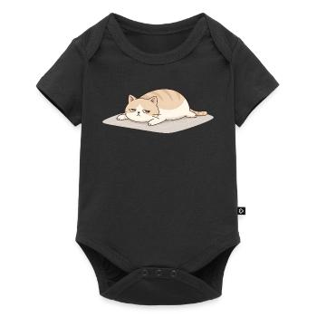 Chat drôle pour femmes, hommes et amoureux des chats - Body à manches courtes Premium Bébé - noir - Devant