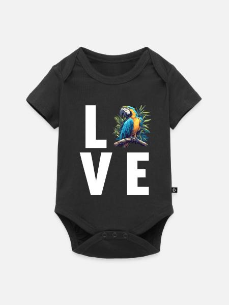 Aras Ara - Baby Premium Kurzarmbody - Schwarz