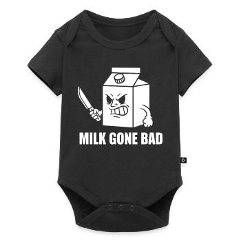 Milk Rotten Rage Cartoon - Baby Premium short-sleeve bodysuit - black - Front
