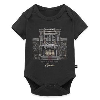 Ankara, Kunstmuseum, Handzeichnung, Türkei - Baby Premium Kurzarmbody - Schwarz - Vorne