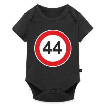 44 forty-four birthday speed limit - Baby Premium short-sleeve bodysuit - black - Front