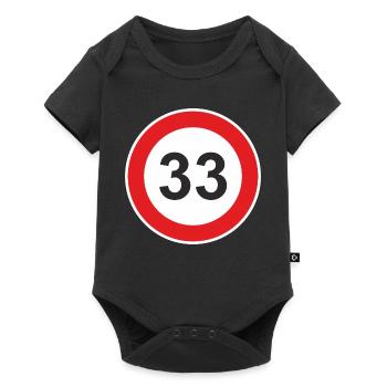 33 thirty-third birthday 33rd birthday - Baby Premium short-sleeve bodysuit - black - Front