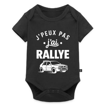 rallye - Body à manches courtes Premium Bébé - noir - Devant