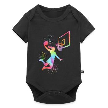 Basketball Girls Basketball Women - Baby Premium short-sleeve bodysuit - black - Front