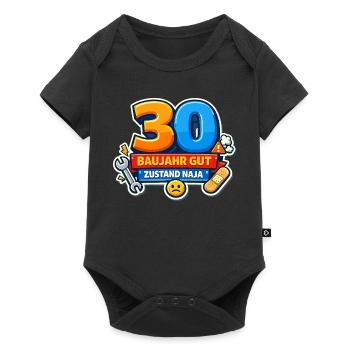 30 Jahre Baujahr Gut - Baby Premium Kurzarmbody - Schwarz - Vorne