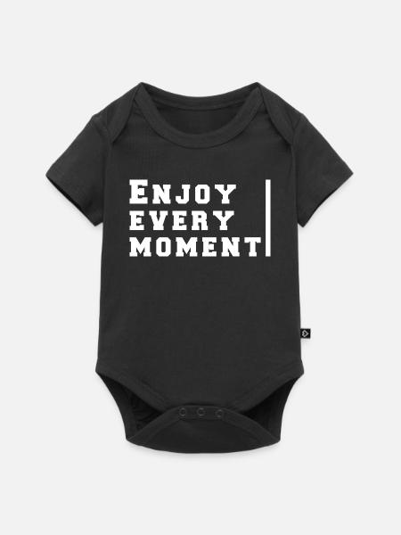 enjoy every moment - Baby Premium short-sleeve bodysuit - black