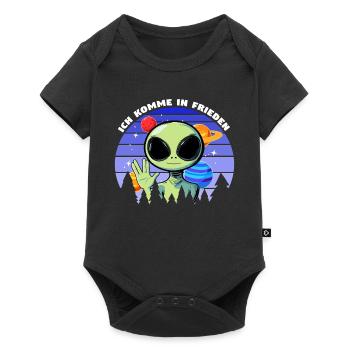 ich komme in frieden - alien - Baby Premium Kurzarmbody - Schwarz - Vorne