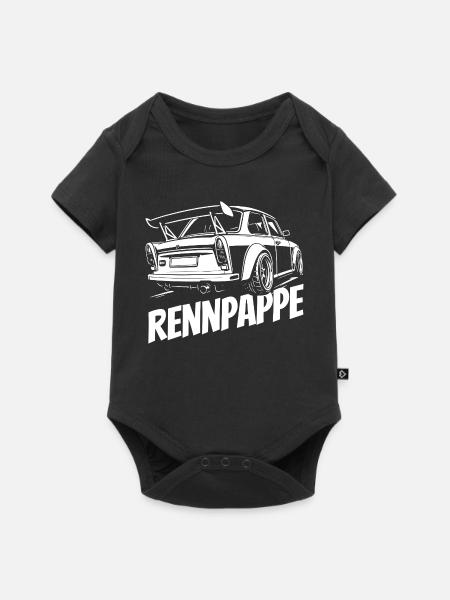 Trabi - Rennpappe aus der DDR - Baby Premium Kurzarmbody - Schwarz