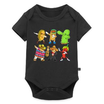 Cinco de Mayo Dab Shirt - Body à manches courtes Premium Bébé - noir - Devant