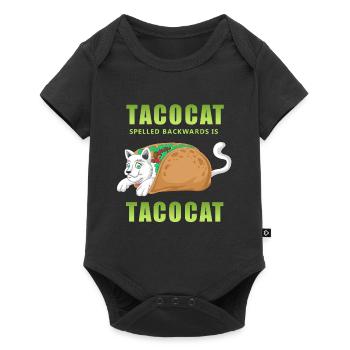 Taco Cat Palindrome Shirt - Baby Premium short-sleeve bodysuit - black - Front