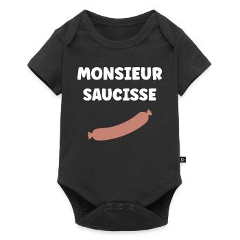 Monsieur Saucisse - Body à manches courtes Premium Bébé - noir - Devant