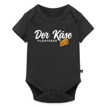 Der Käse Flüsterer - Baby Premium Kurzarmbody - Schwarz - Vorne