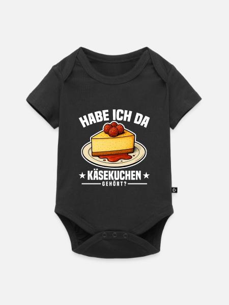 Käsekuchen - Baby Premium Kurzarmbody - Schwarz