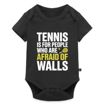Le tennis de padel est pour les personnes qui ont peur des murs - Body à manches courtes Premium Bébé - noir - Devant