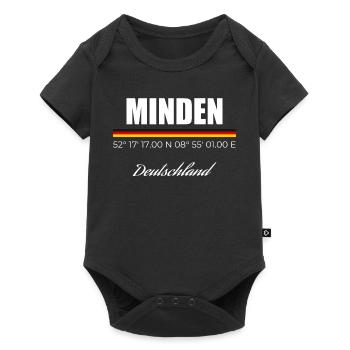 Minden - Baby Premium Kurzarmbody - Schwarz - Vorne