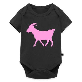 Goat Pink G.O.A.T. - Baby Premium short-sleeve bodysuit - black - Front