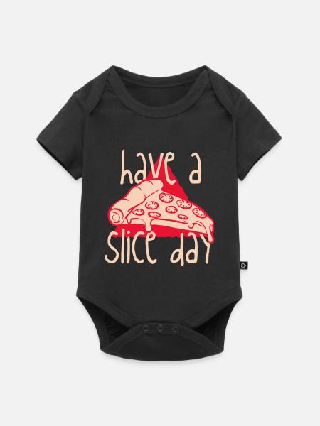 Hab einen Slice Day - Baby Premium Kurzarmbody - Schwarz