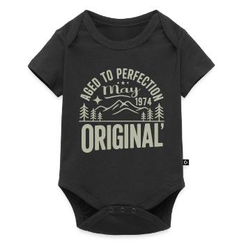 Mai 1974 – Legende der Gipfel und Berge - Baby Premium Kurzarmbody - Schwarz - Vorne