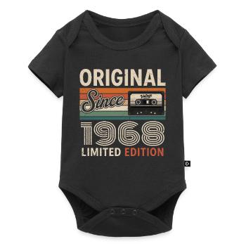 Vintage 1975 Legend Retro Birthday 1968 - Baby Premium short-sleeve bodysuit - black - Front