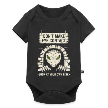 Bazyliszek Look At Your Own Risk - Baby Premium short-sleeve bodysuit - black - Front