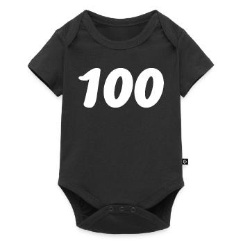 100. 100 JAHRE. 100-JÄHRIGES JUBILÄUM. GEBURTSTAG 100 - Baby Premium Kurzarmbody - Schwarz - Vorne