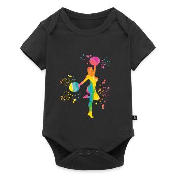 Cheerleader Cheer Mom Cheerleading - Baby Premium Kurzarmbody - Schwarz - Vorne