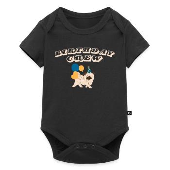 Birthday Crew - Baby Premium short-sleeve bodysuit - black - Front