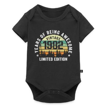 Legendary since 1982, Vintage Edition 1982 Retro - Baby Premium short-sleeve bodysuit - black - Front