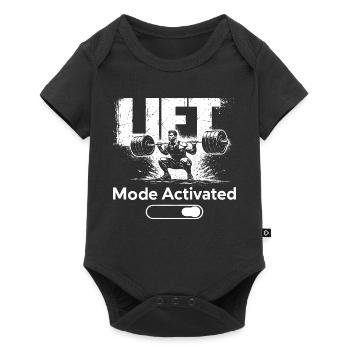 Mode Levée Chemise activée Entraînement de fitness Salle de sport - Body à manches courtes Premium Bébé - noir - Devant