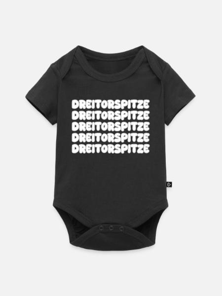 Dreitorspitze als Bergsteigen - Baby Premium Kurzarmbody - Schwarz